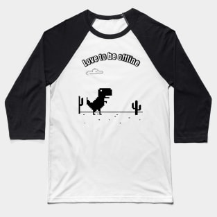 Offline T-rex T-shirt design Baseball T-Shirt